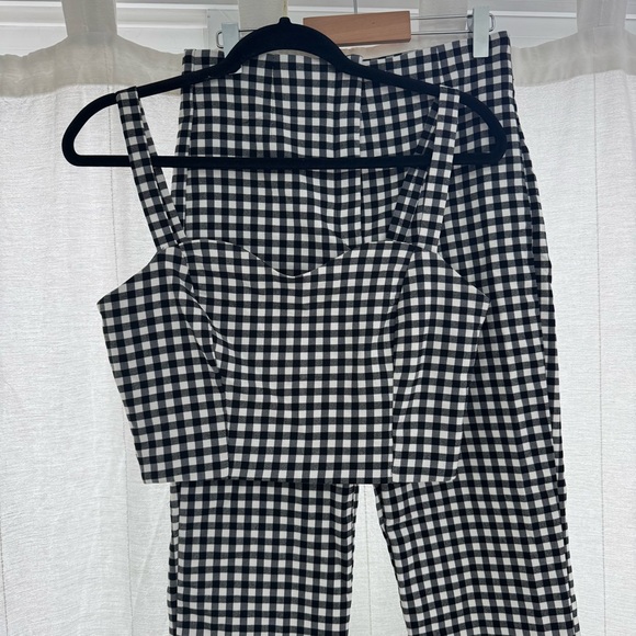 Dynamite Grace High-Rise Gingham Pant and Crop Top, BNWT - Picture 4 of 16